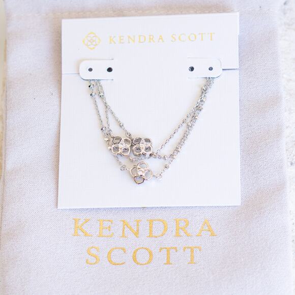 Kendra Scott Rue Multi Strand Bracelet In Silver - Picture 2 of 6